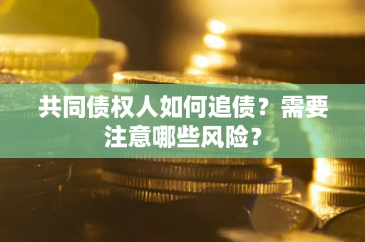 武汉共同债权人如何追债？需要注意哪些风险？