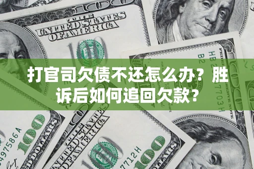 武汉打官司欠债不还怎么办？胜诉后如何追回欠款？