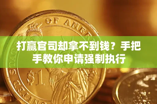 武汉打赢官司却拿不到钱？手把手教你申请强制执行