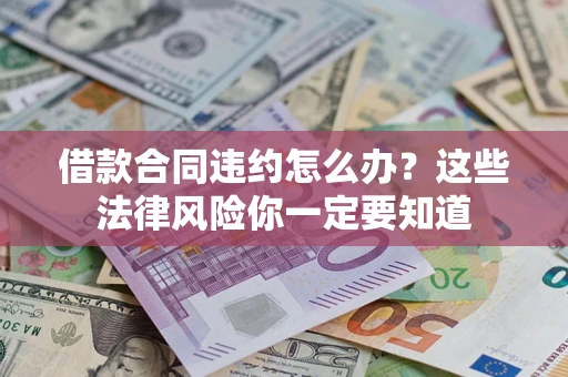 武汉借款合同违约怎么办？这些法律风险你一定要知道