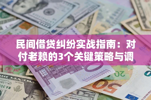 武汉民间借贷纠纷实战指南：对付老赖的3个关键策略与调解盲区解析