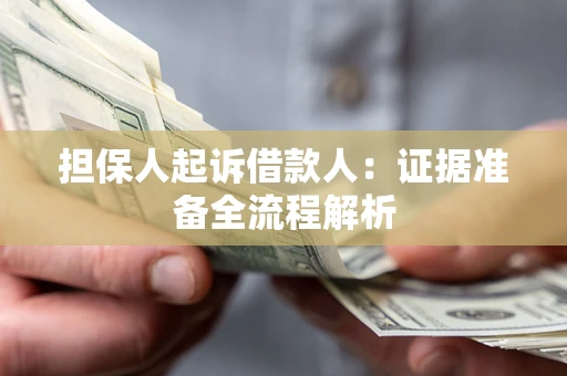 武汉担保人起诉借款人：证据准备全流程解析