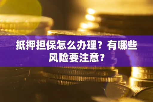 武汉抵押担保怎么办理？有哪些风险要注意？