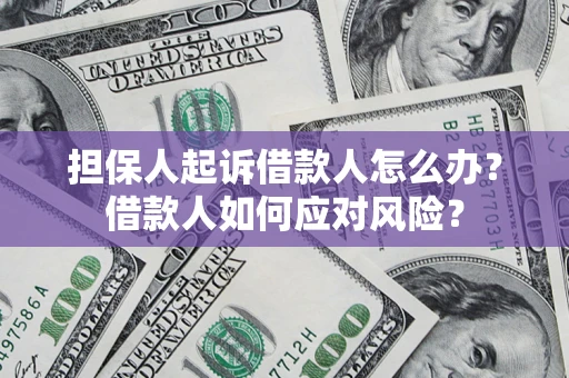武汉担保人起诉借款人怎么办？借款人如何应对风险？