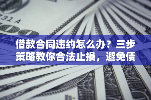 武汉借款合同违约怎么办？三步策略教你合法止损，避免债务危机升级